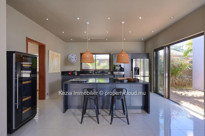 Beautiful Balinese villa with clean lines