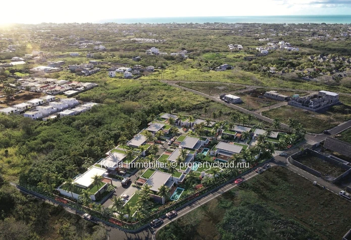 Contemporary villas in a residential setting